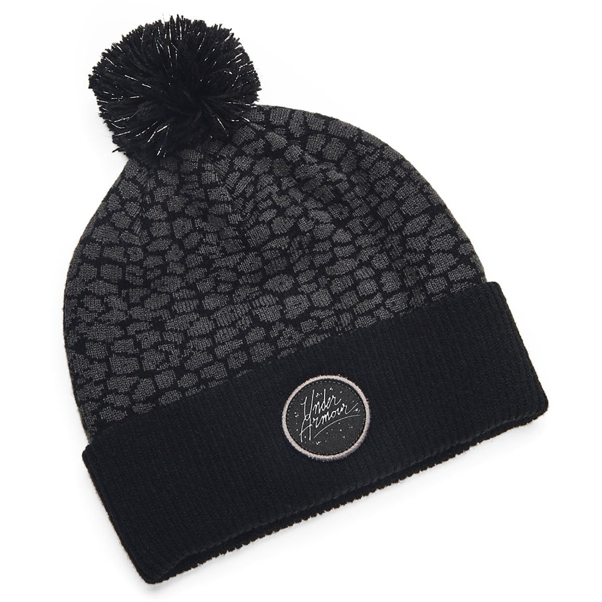 Under Armour Girls' UA Graphic Knit Pom Beanie