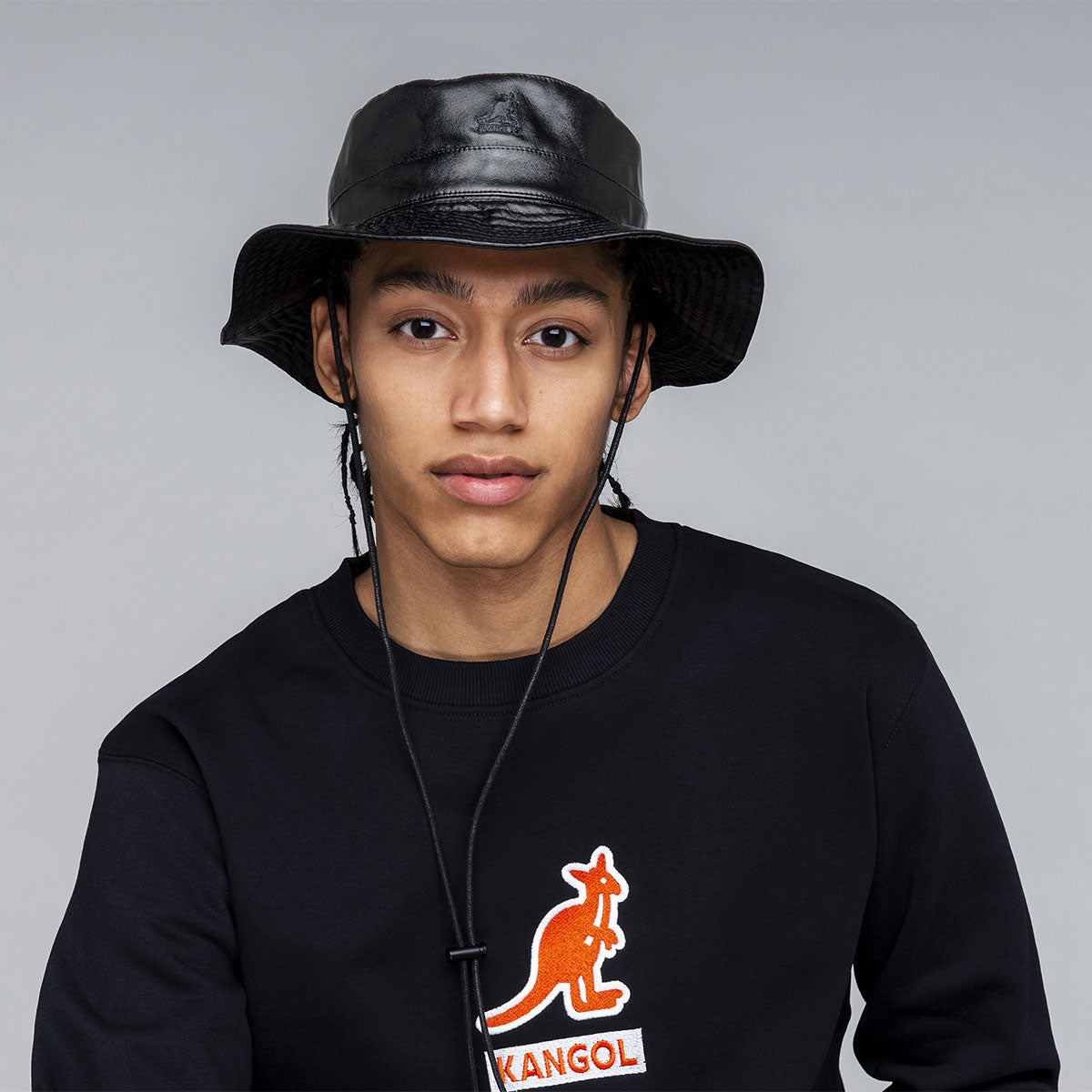 Kangol Faux Leather Reversible Bucket - Image 4