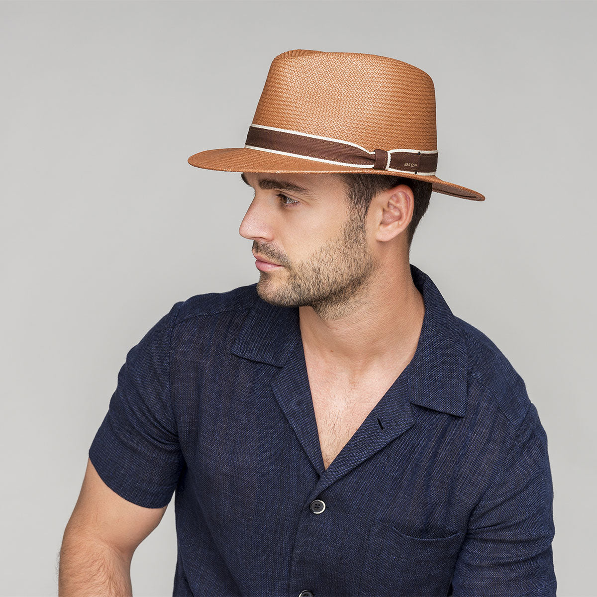 Bailey 1922 Brooks Hat – Grey Panama | Hats.com - Image 5
