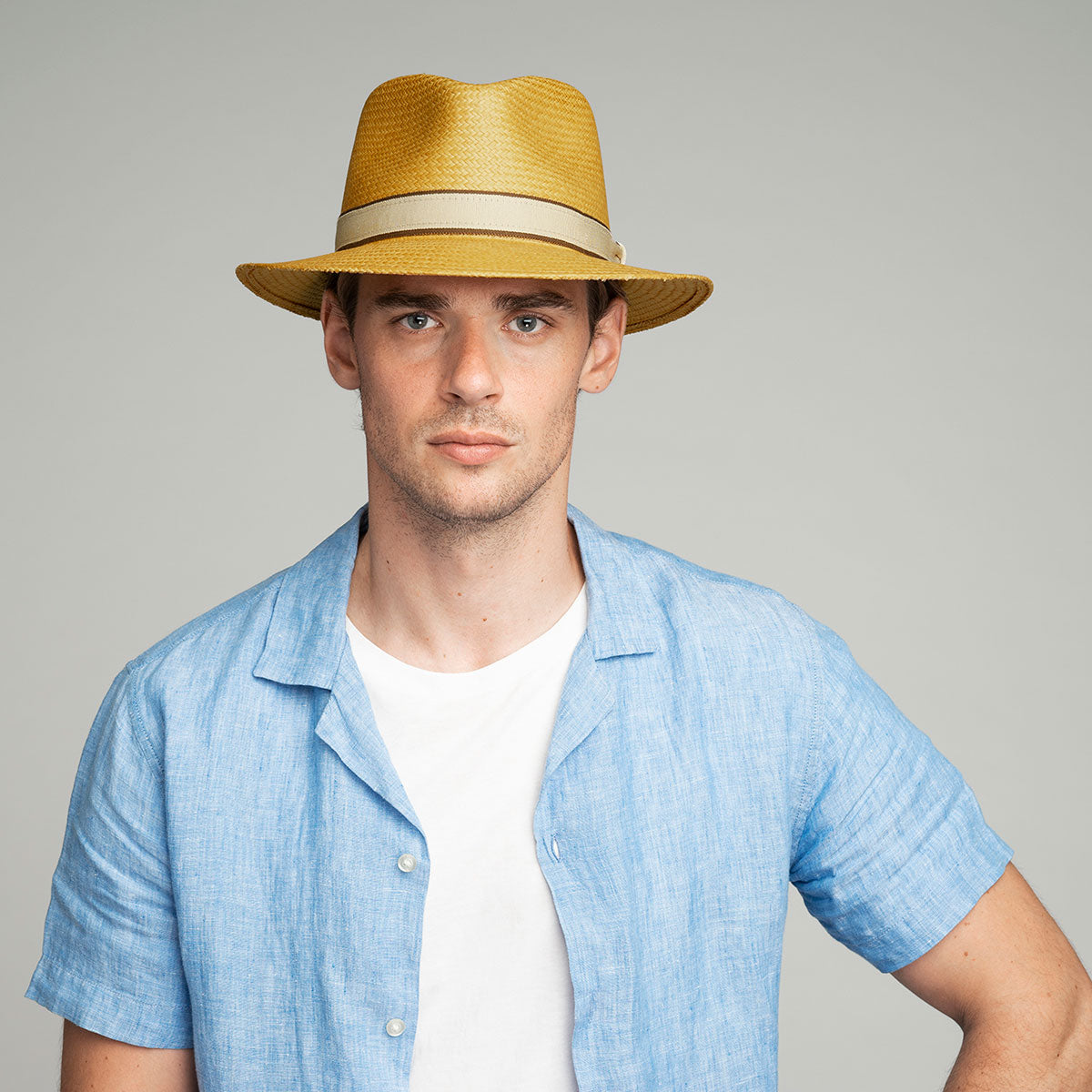Bailey 1922 Brooks Hat – Grey Panama | Hats.com - Image 2