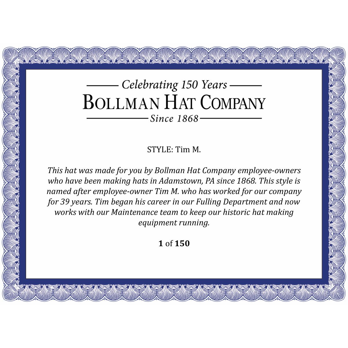 Tim M. Outback - Bollman Hat Company - Image 5