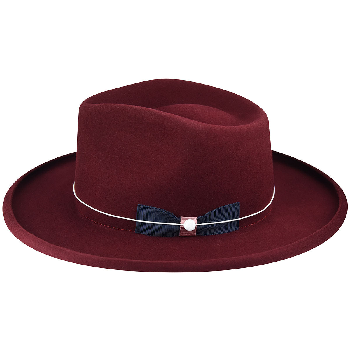 Trimmed & Crowned White Corded Hat Band - Image 2
