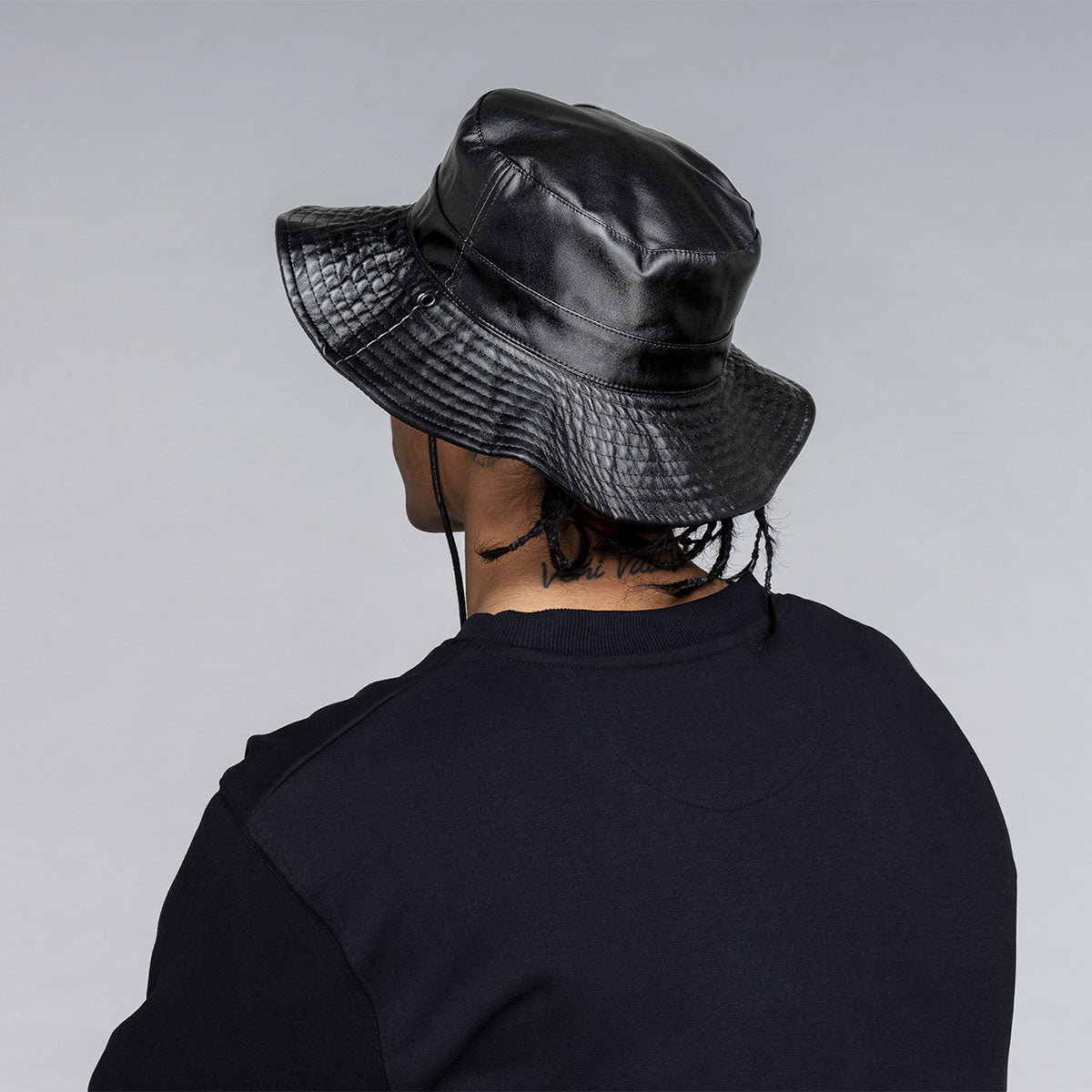 Kangol Faux Leather Reversible Bucket - Image 3