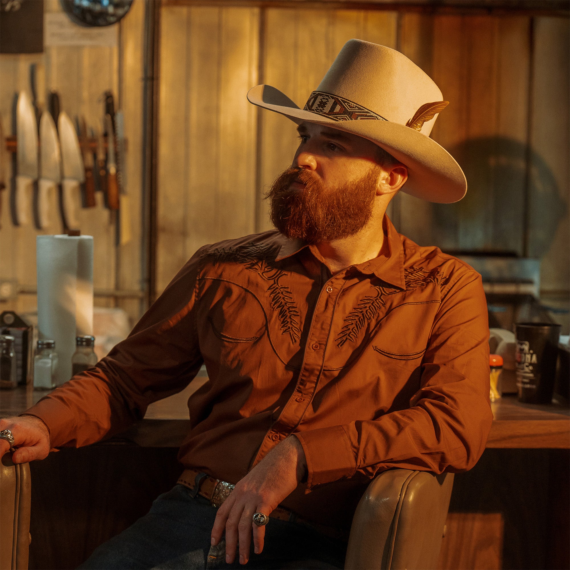 Nu Aztec 3X Cowboy Hat - Image 4