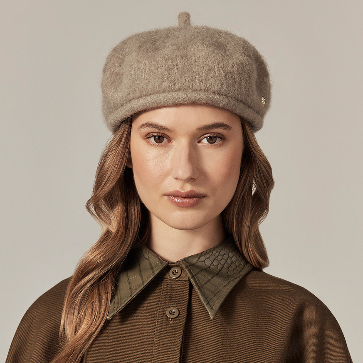 Louella Mohair Blend Beret - Image 4