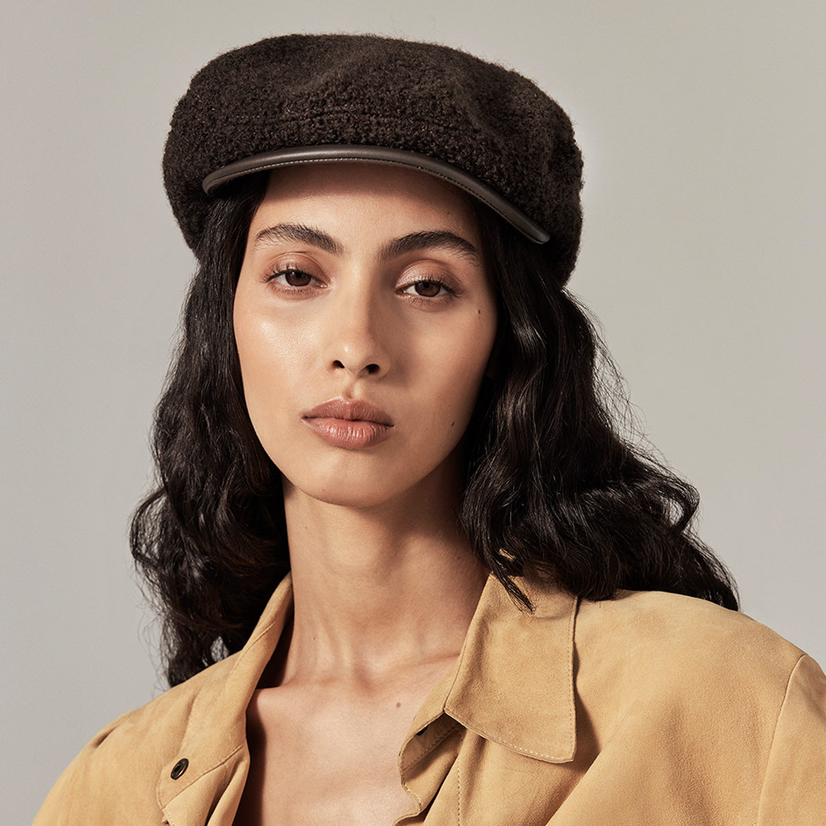 Clive Wool Blend Flat Cap - Image 3