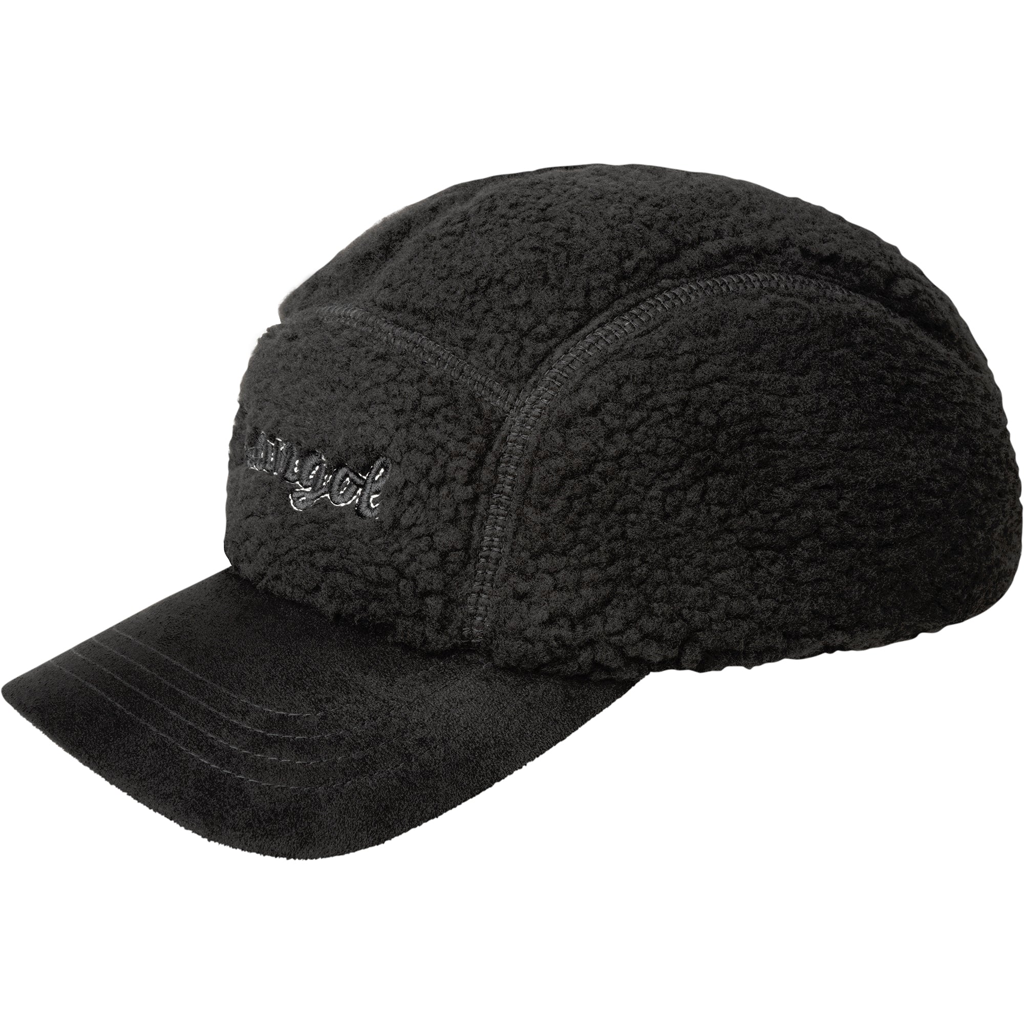 Script Faux Sherpa 5-Panel Baseball