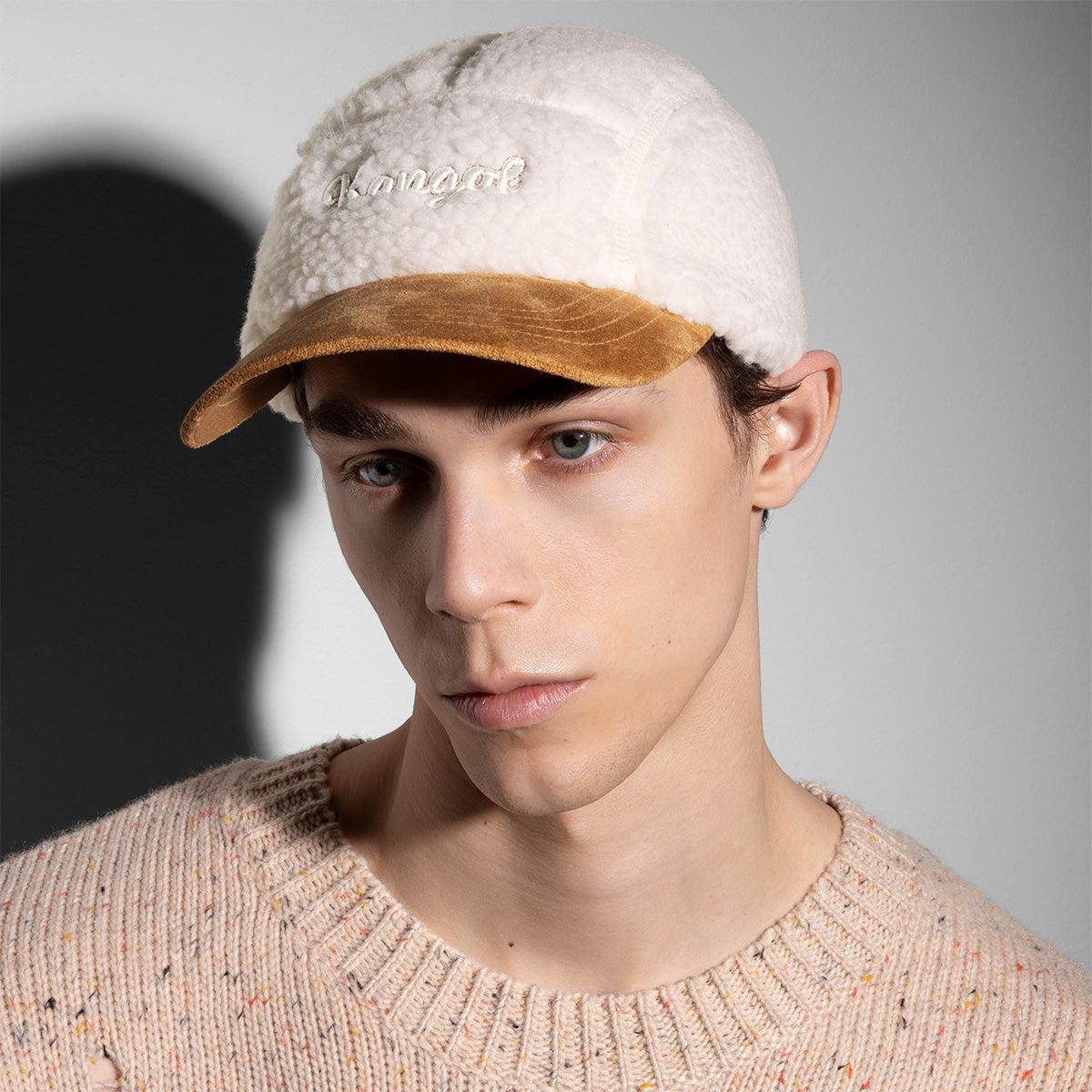 Script Faux Sherpa 5-Panel Baseball - Image 3