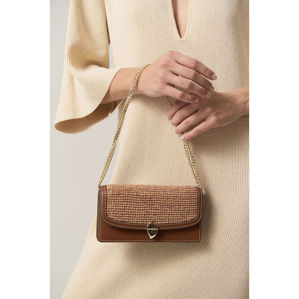 Helen Kaminski Adelie Wallet Raffia
