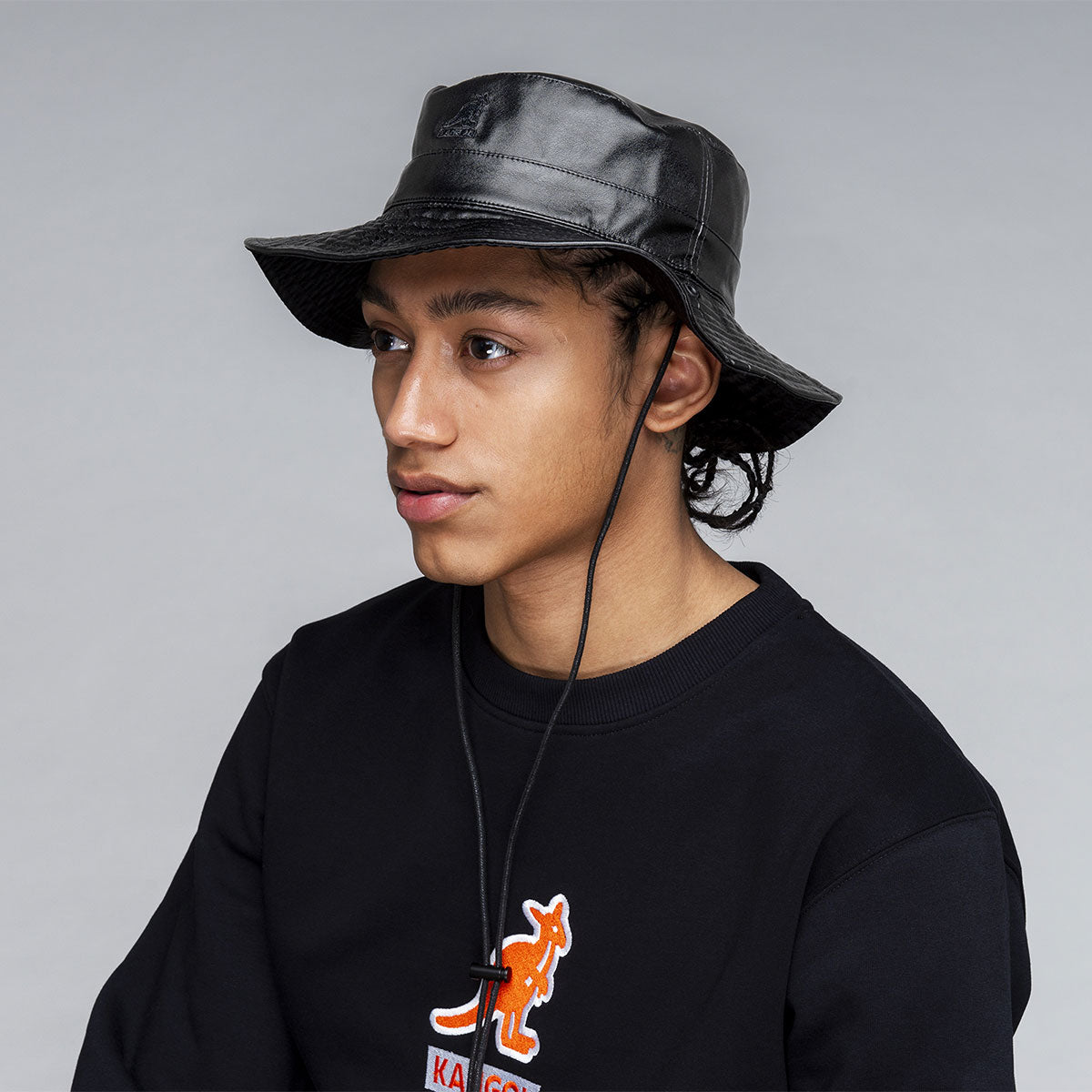 Kangol Faux Leather Reversible Bucket - Image 2
